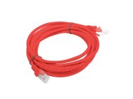 Кабел Lanberg patch cord CAT.5E 3m, red
