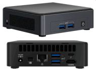 PC система Intel NUC 11 Pro Kit NUC11TNKi7: Intel Core i7-1165G7, Intel Iris Xe Graphics, Dual HDMI 2.0b w/HDMI CEC, Dual DP 1.4a via Type C, Front: 2xUSB 3.2 Rear: 2xUSB 4 (type C), 1xUSB 3.2, 1xUSB 2.0 Internal: 1xUSB 3.2 on m.2 22x42 (pins), 2xUSB 2.0 