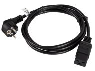 Кабел Lanberg CEE 7/7 -> IEC 320 C19 power cord 16A 1.8m VDE, black