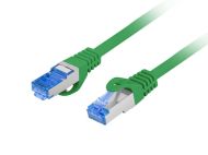Кабел Lanberg patch cord CAT.6A FTP LSZH CCA 10m Fluke Passed, green