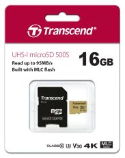 Памет Transcend 16GB micro SD UHS-I U3 (with adapter), MLC