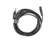 Кабел Lanberg extension cable mini jack 3.5mm M/F 3 pin 3m, black