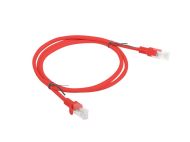 Кабел Lanberg patch cord CAT.5E 1m, red