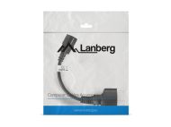 Кабел Lanberg extension power supply cable IEC 320 C14 -> Schuko (F) 20cm, black