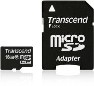 Памет Transcend 16GB micro SDHC (with adapter, Class 10)