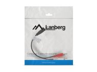 Кабел Lanberg mini jack 3.5mm (M) 3 pin -> 2X RCA (chinch) (M) cable 0.2m