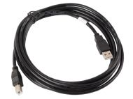 Кабел Lanberg USB-A (M) -> USB-B (M) 2.0 cable 3m, black
