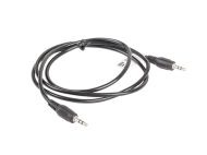 Кабел Lanberg mini jack 3.5mm M/M 3 pin cable 1.2m, black
