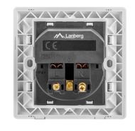 Разклонител Lanberg AC wall socket 230V with 2 USB port 2.1A, schuko socket White