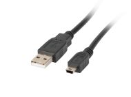 Кабел Lanberg USB MINI-B(M) ->  USB-A (M) 2.0 cable 0.3m, black (Canon)