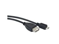 Кабел Lanberg Cable USB MICRO(M)->USB-A(F) 2.0 0.15M OTG Black