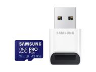 Памет Samsung 256GB Micro SD PRO Plus + Reader, Class10, Read 160MB/s - Write 120MB/s