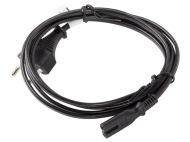 Кабел Lanberg CEE 7/16 -> IEC 320 C7 EURO (RADIO) power cord 1.8m VDE, black