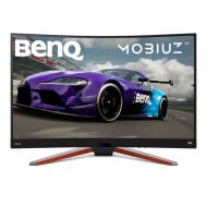 Монитор BenQ MOBIUZ 2K EX3210R, 31.5'' VA, 165Hz, 1ms, 2560x1440 QHD, 16:9 Curved Gaming, FreeSync Pro, P3 90%, sRGB, Flicker-free, Light Tuner,HDR 400,HDRi, B.I.+,LBL, Black eQualizer, 1000:1, 400cd/m2, treVolo 2x2W+5W woofer, 2xHDMI 2.0, DP, Height Adj.
