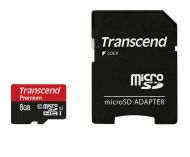 Памет Transcend 8GB micro SDHC UHS-I Premium (with adapter, Class 10)