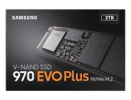 Твърд диск Samsung SSD 970 EVO Plus 2 TB M.2, PCIe Gen 3.0 x4 NVMe 1.3, V-NAND 3-bit MLC, Phoenix Controller, 256-bit Encryption, 2 GB DDR4 SDRAM, Read 3500 MB/s Write 3300 MB/s
