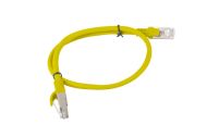 Кабел Lanberg patch cord CAT.5E 0.5m, yellow