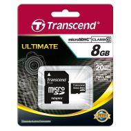Памет Transcend 8GB micro SDHC (with adapter, Class 10)