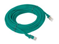 Кабел Lanberg patch cord CAT.5E 10m, green