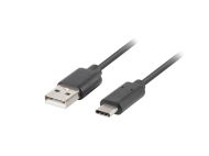 Кабел Lanberg USB-C(M) ->  USB-A (M) 2.0 cable 3m, black