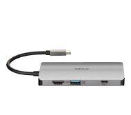 USB хъб D-Link 8-in-1 USB-C Hub with HDMI/Ethernet/Card Reader/Power Delivery