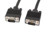Кабел Lanberg VGA M/M cable 15m dual-shielded, 2x ferrite, black