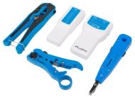 Инструмент Lanberg  network toolkit with RJ45 RJ11 cable tester, crimping, stripping and lsa-insertion tool