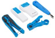 Инструмент Lanberg  network toolkit with RJ45 RJ11 cable tester, crimping, stripping and lsa-insertion tool