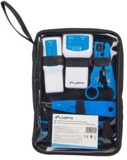 Инструмент Lanberg  network toolkit with RJ45 RJ11 cable tester, crimping, stripping and lsa-insertion tool