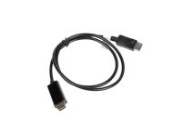 Кабел Lanberg display port (M) V1.1 -> HDMI (M) cable 1m, black