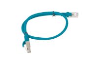 Кабел Lanberg patch cord CAT.6 0.5m, blue