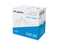 Кабел Lanberg Lan Cable UTP Cat.5e 305m Solid CCA Yellow