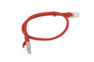Кабел Lanberg patch cord CAT.6 0.5m, red