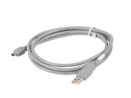 Кабел Lanberg USB MINI-B(M) ->  USB-A (M) 2.0 cable 1.8m, grey  (Canon)