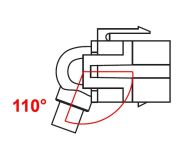 Keystone модул Delock, HDMI женско 110° - HDMI женско, Черен