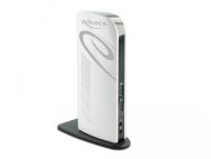 Докинг станция Delock, За MacBook, HDMI Full-HD, USB 3.2, LAN, Audio, Черен/Бял