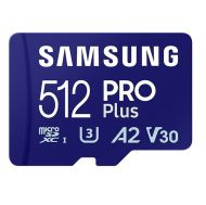 Micro SDXC 512GB V30 180/130MB+Adapt, Samsung PRO+