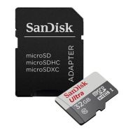Micro SDHC 32GB Cl10 + SD Adapter, SanDisk Ultra