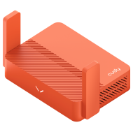 Безжичен рутер CUDY Travel VPN TR1200, AC1200, 2 x 10/100 Mbps, USB3.0, червен