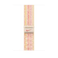 Каишка за часовник Apple 45mm Starlight/Pink Nike Sport Loop