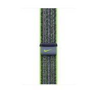 Каишка за часовник Apple 45mm Bright Green/Blue Nike Sport Loop