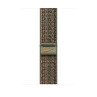 Каишка за часовник Apple 45mm Sequoia/Orange Nike Sport Loop
