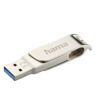 HAMA Флаш памет "C-Rotate Pro", USB-C 3.1/3.0, 128GB, 100MB/s, сребрист