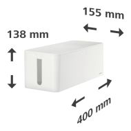 Кутия за кабели Hama "Maxi", Бяла
