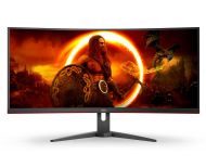 Монитор AOC CU34G2XE/BK, 34" Curved 1500R VA WLED, 3440x1440@144Hz, 4ms GtG, 1ms MPRT, 300 cd/m2, 3000:1, DCR 80M:1, Adaptive Sync, FlickerFree, Low Blue Light, Tilt, HDMI, 2xDP