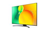Телевизор LG 55NANO763QA, 55" 4K IPS HDR Smart Nano Cell TV, 3840x2160, Pure Colors, DVB-T2/C/S2, Active HDR ,HDR 10 PRO, webOS Smart TV, ThinQ AI, NVIDIA GeForce, HGiG, WiFi, Clear Voice Pro, Bluetooth 5.0, Miracast / AirPlay2, One Pole stand, Black