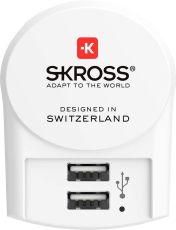 Адаптер-зарядно SKROSS Euro USB Charger 1.302421, 2 x USB-A, 2.4A