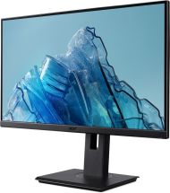 Монитор Acer Vero B277Ebmiprzxv, 27" IPS LED ZeroFrame, Anti-Glare, FreeSync, 4ms (GTG), 100Hz, 100M:1, 250nits, 1920x1080, Flicker-Less, BlueLightShield, Speakers, Audio In/Out, HDMI, VGA, DP, USB HUB 3.2 (1up 4down) VESA, Black