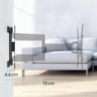Стенна стойка за OLED TV FULLMOTION, 400x400, 165 см (65"), изключително дълго рамо