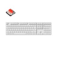 Геймърска механична клавиатура Keychron K5 Pro White QMK/VIA Full-Size Low-Profile Gateron Red Switch, White Backlight